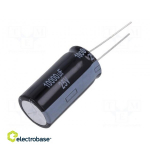 Kondensaator: elektrol&uuml;&uuml;tiline | THT | 10000uF | 25VDC | &Oslash;18x35,5mm | &plusmn;20%
