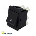 KINGER | DPDT | Pos: 2 | ON-ON | 16A/250VAC | 20A/28VDC | must | mitte &uuml;htegi