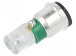 LED lamp | green | SX3s | 24&divide;28VDC | No.of diodes: 1 | 3mm | -40&divide;85&deg;C