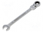 Wrench: combination spanner | rattle,with joint | 11mm