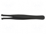 Tweezers | Blade tip shape: round | Tweezers len: 120mm | ESD