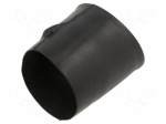 Heat shrink boot | glueless,angular | 14mm | black | polyolefine
