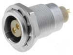 Connector: circular | 0B | socket | female | PIN: 2 | soldering | 10A | IP50