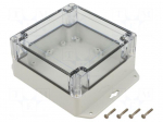 Enclosure: multipurpose | X: 120mm | Y: 120mm | Z: 60mm | ZP | ABS | IP67