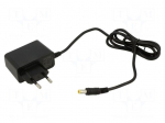 Power supply: switching | mains,plug-in | 15VDC | 1A | 15W | black