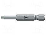 Screwdriver bit | square | RB1 | 1/4" | Overall len: 50mm | BiTorsion