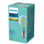 Philips LED Classic 7W (60W) A60 E27 2700K Clear spuldze 806lm