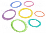 Filament: multipack | &Oslash;: 1.75mm | Kit: PLA Pastel | 7pcs | L: 10m