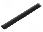 Heat shrink sleeve | glued | 22mm | L: 1m | black | Temp: -25&divide;125&deg;C