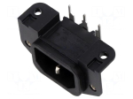 Connector: AC supply | socket | male | 10A | 250VAC | C14 (E) | GSP1