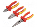 Tools set: pliers | insulated | 3pcs.