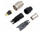 Connector: M9 | plug | male | Plating: gold-plated | 125V | 3A | IP40 | 711
