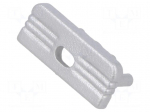 Cap for LED profiles | silver | 20pcs | ABS | GEN2,with hole
