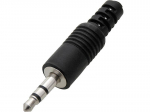 &Uuml;hendused // Different Audio, Video, Data connection plug and sockets // 1276# Wtyk jack 3,5 st plastikowy hq