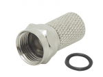 TV, SAT, HDMI, DVI kaablid ja tarvikud // Koaksiaalkaablite pistikud, tarvikud ja t&ouml;&ouml;riistad // 2836# Wtyk sat "f" rg6/6,5mm/22mm z uszczelką cu f-m02