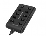Logilink | USB Hub 10-Port USB2.0 with power adapter 3.5A | UA0125