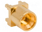 Connector: coaxial | socket | male | SMPM | THT | on PCBs | straight | 50&Omega;