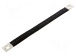 Braids | insulated earthing tape | W: 16mm | 16mm2 | &Oslash;1: 9mm | &Oslash;2: 9mm
