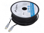 Cable | HDMI plug,both sides | PVC | Len: 40m | black | Core: Cu | 18Gbps