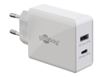 Controller Goobay  61674 Dual USB-C PD Fast Charger (30 W), White