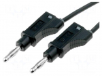 Test lead | 70VDC | 33VAC | 20A | banana plug 4mm,both sides | Len: 1m