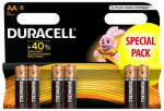 6 x Duracell Basic Duralock LR6 AA alkaline battery (blister)