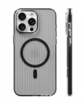 Back panel cover Evelatus Apple iPhone 16 Suitcase MagSafe Case Transparent Black