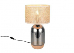 Trio Tara table lamp 43 cm E27 beige/chrome plated gaismeklis 564990157 4017807620597