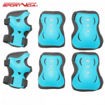 SportVida Children Hard Shell Anatomic Safe Protectors for Elbow & Knees & Palms (size L) Turquoise