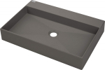 Granite countertop washbasin with space for a tap - 60x40 cm