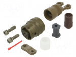 Connector: military | plug | female | PT/451 | 7.5A | 600V | PIN: 4 | olive