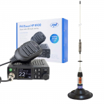 CB PNI Escort HP 8900 ASQ Radio Station Package, 12-24V + CB PNI ML70 Antenna, 70 cm with 145 mm magnetic base included