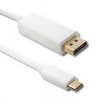 Qoltec Displayport Alternate mode | USB 3.1 type C male | Displayport male | 5K | 1m