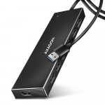AXAGON SuperSpeed USB-A FLAT Hub | HUE-F7A