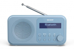 Speakers Sharp  DR-P420(BL) Tokyo Portable Digital Radio, FM/DAB/DAB+, Bluetooth 5.0, USB or Battery Powered, Blue