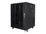 Servers Lanberg  Rack cabinet 19" free-standing 15U/600x600 (flat pack), black |