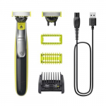 Philips OneBlade 360 QP2834/23 Face and Body Hair Shaver and Trimmer, Grey/Lime