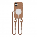 Other Phone Accessory Tech-Protect  Tech-Protect MagNecklace MagSafe Case with Lanyard for iPhone 16 - Brown