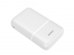 Power bank DELTACO 10 000 mAh, 2x USB-A, 1x USB-C, white PB-C1005 / 1902121