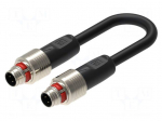 Cable: for sensors/automation | M12 | PIN: 4 | 3m | 60VDC | 50VAC | 4A