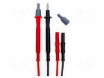 Test leads | Umax: 1kV | Imax: 20A | 1m | red and black | 2pcs.
