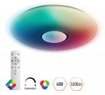LED griestu dimējams gaismeklis ar pulti,(5)  40W+8W SMD2835 RGB 4300Lm 3000-6500K TUYA, D490*H75