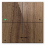 Grenton touch panel / 4 touch fields / TF-Bus / dark wooden front