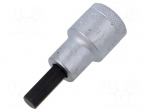 Socket | hex key,socket spanner | HEX 8mm | 1/2" | IN 19 MM