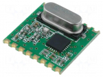 Module: RF | FM transmitter | FSK | 433.92MHz | SPI | 1.8&divide;3.6VDC | 20dBm