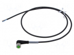 Cable: for sensors/automation | PIN: 4 | M12 female | angled | 1m | plug