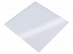 Decorative panel | glass | white | 170x170x10mm