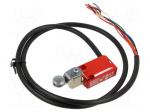Limit switch | lever R 30,4mm, metal roller &Oslash;16mm | NC x2 + NO