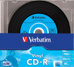 Blank CD-R AZO Verbatim 700MB Vinyl 1x-52x, 10 Pack Slim