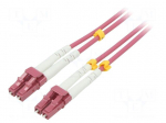 Fiber patch cord | OM4 | LC/UPC,both sides | 7.5m | 50/125um | LSZH